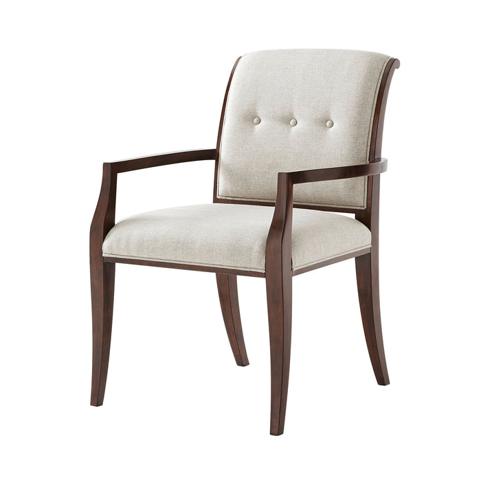 Theodore Alexander Snappy Mahogany Armchair - Set of 2