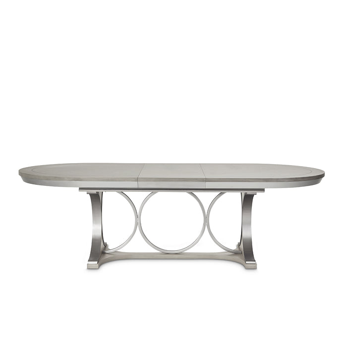 Michael Amini Eclipse Oval Dining Table Moonlight