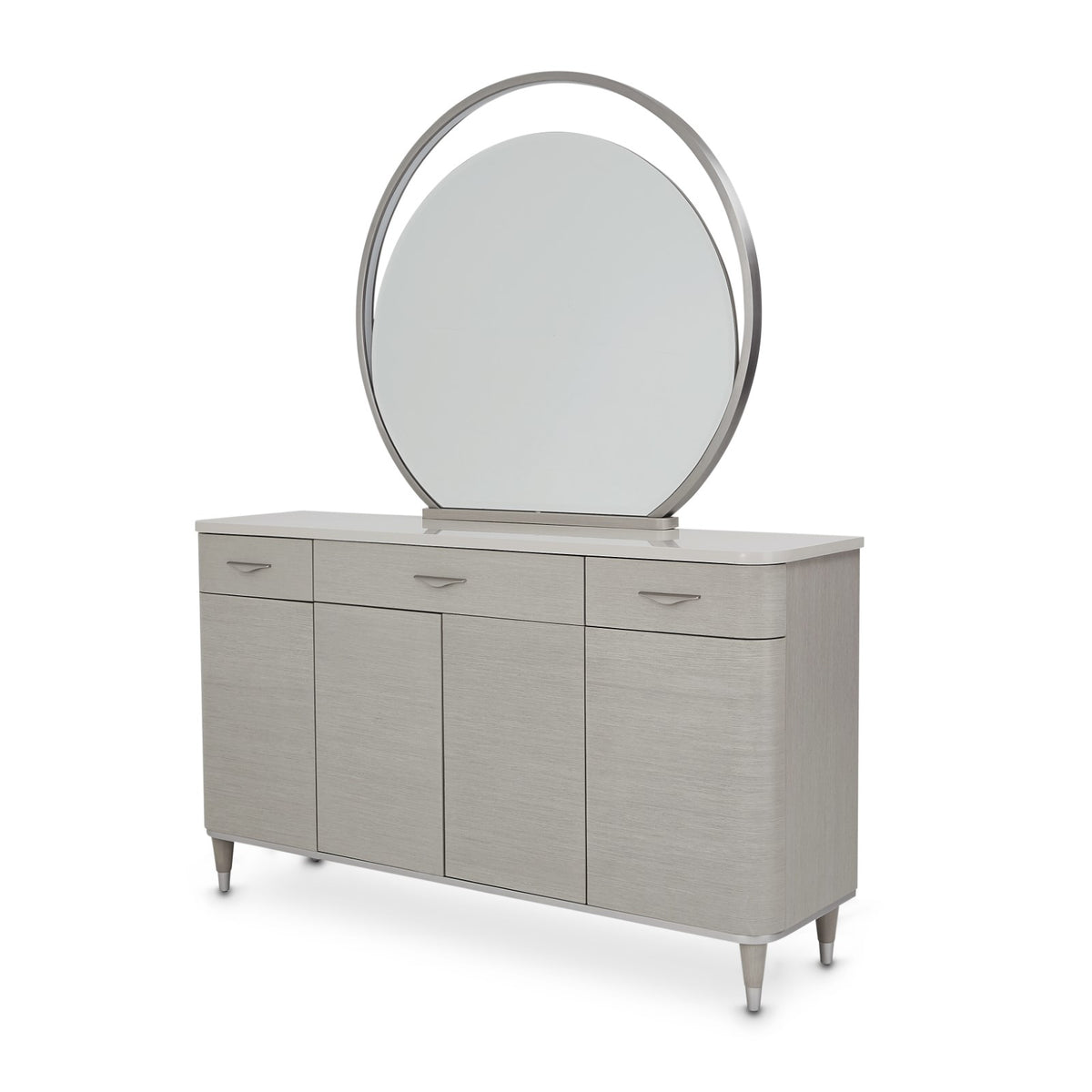 Michael Amini Eclipse Sideboard with Mirror - Moonlight