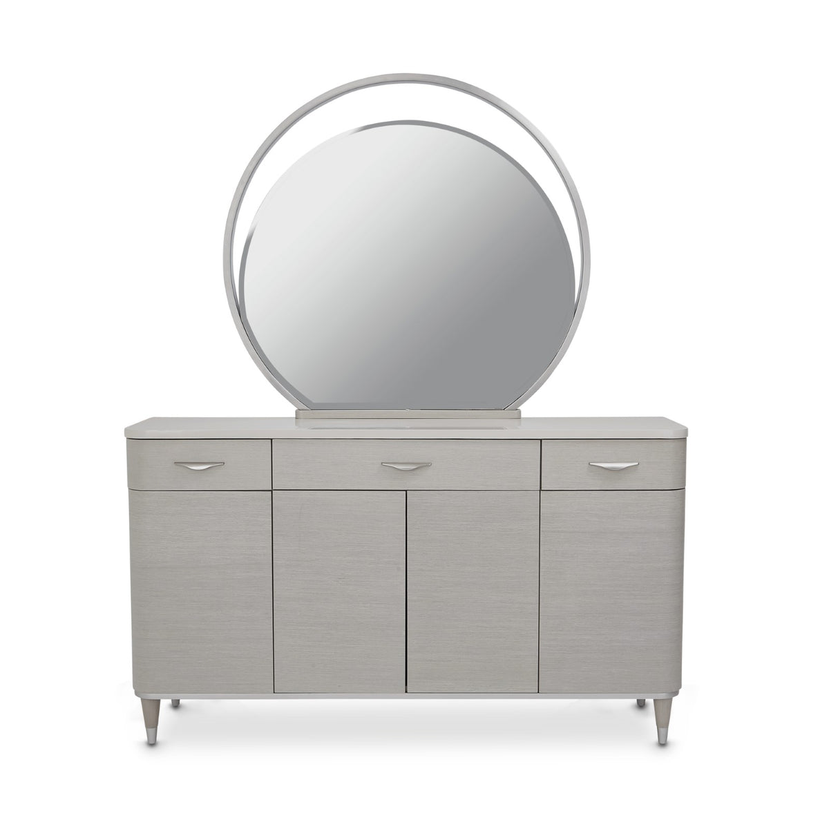 Michael Amini Eclipse Sideboard with Mirror - Moonlight