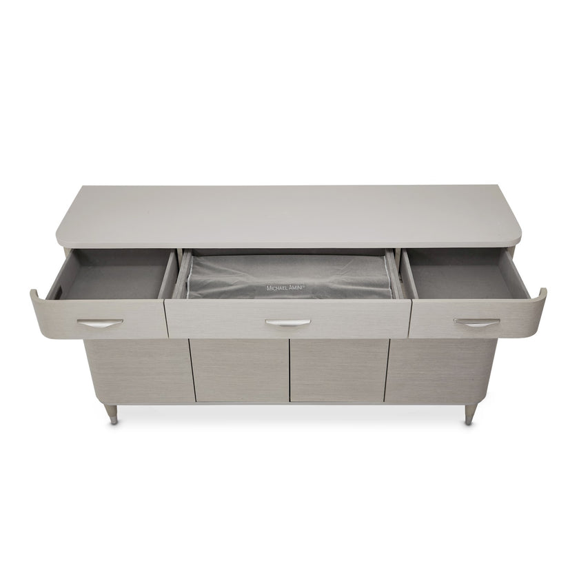 Michael Amini Eclipse Sideboard with Mirror - Moonlight