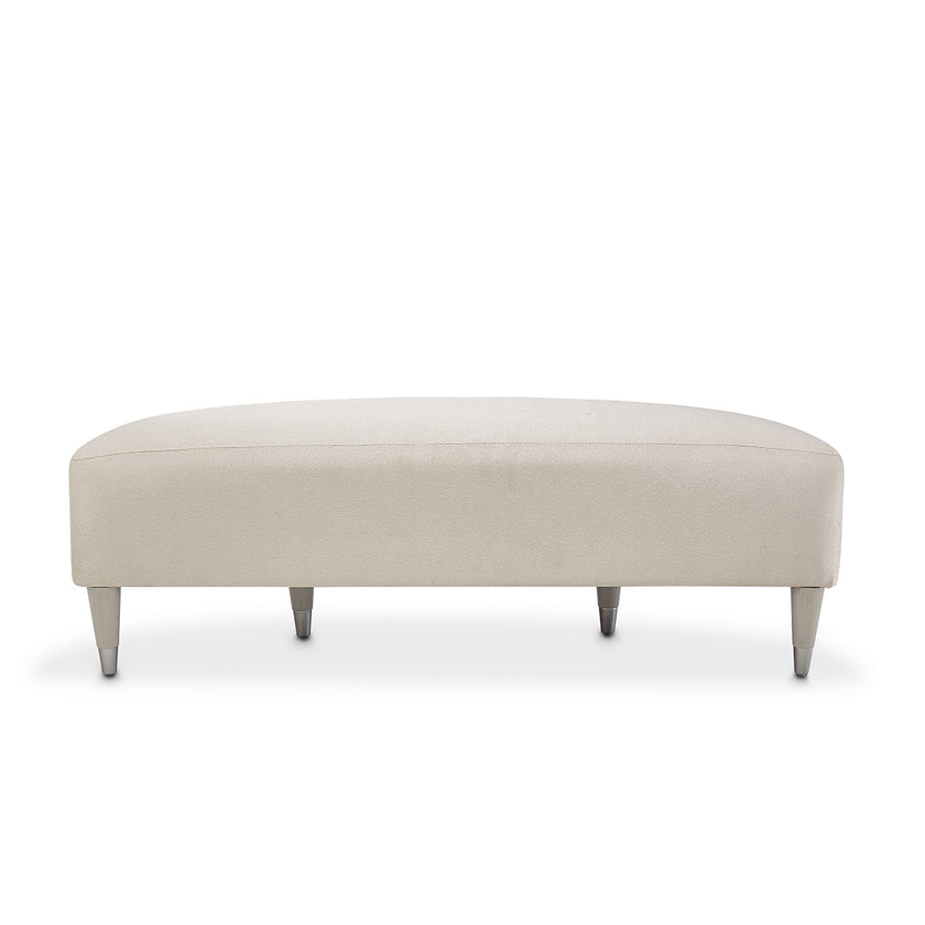 Michael Amini Eclipse Bed Bench Moonlight