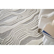 Feizy Kimball 8A34F Transitional Abstract Rug in Ivory/Gray