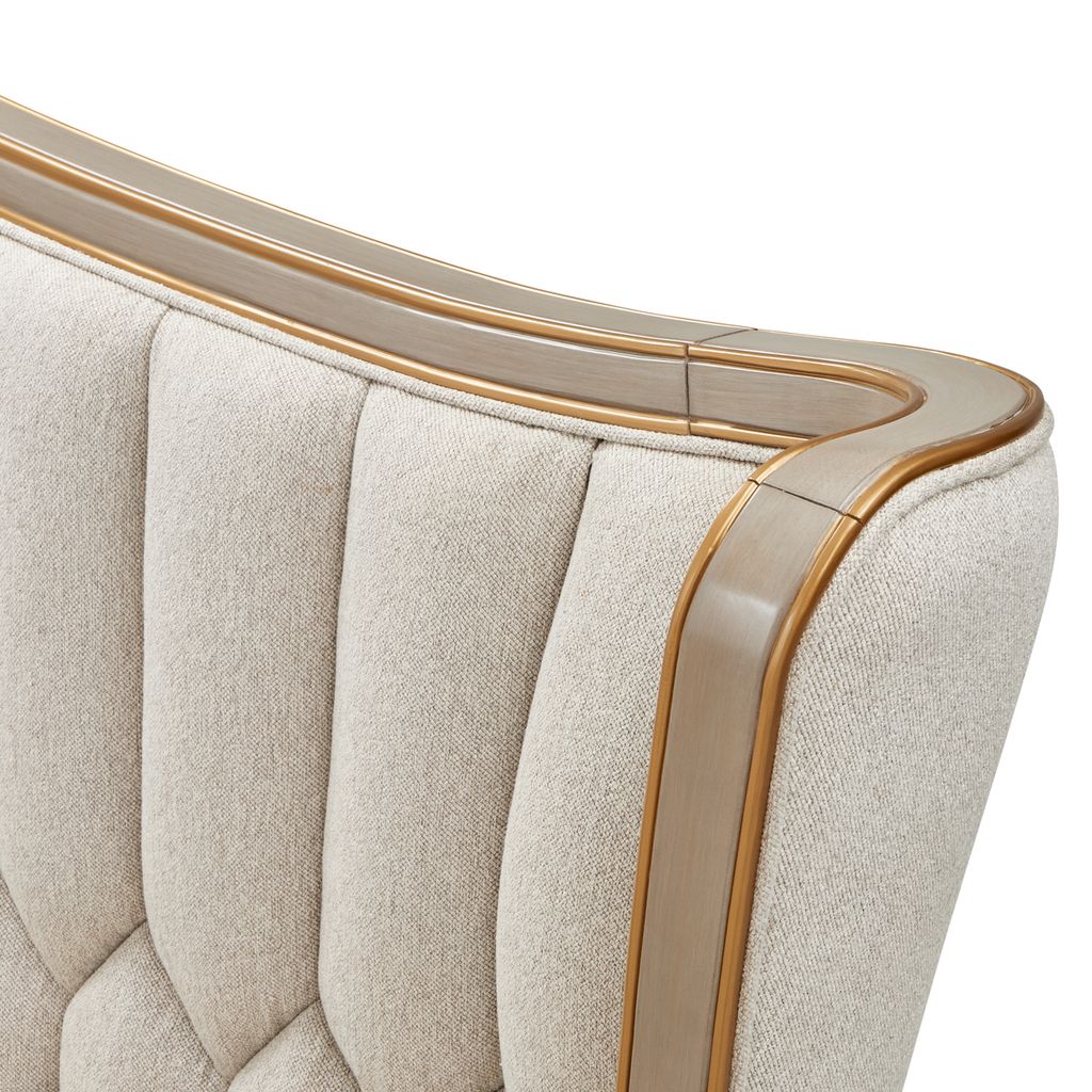 Michael Amini St. Charles Upholstered Bed - Dove Gray