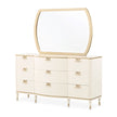 Michael Amini La Terrazza Dresser with Mirror - Creamy Pearl