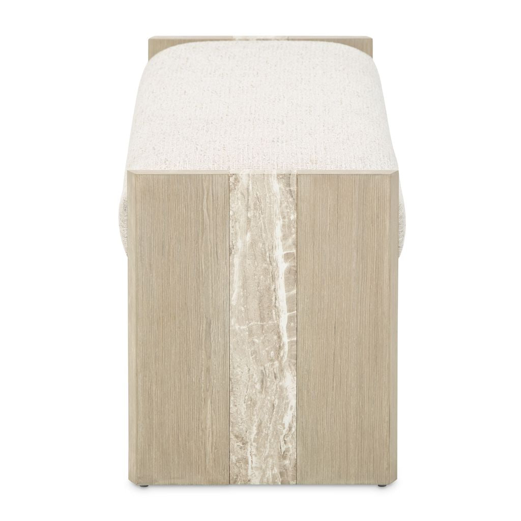Michael Amini Lotus Bay Bench - Sand