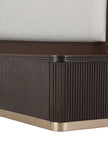 Michael Amini West Kensington Bed - Buff/Medium Espresso