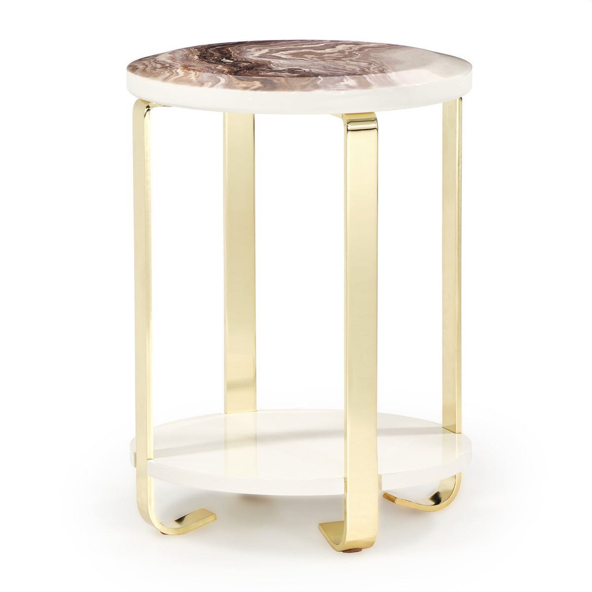Michael Amini Ariana Chairside Table