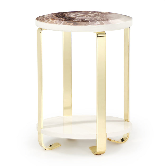 Michael Amini Ariana Chairside Table