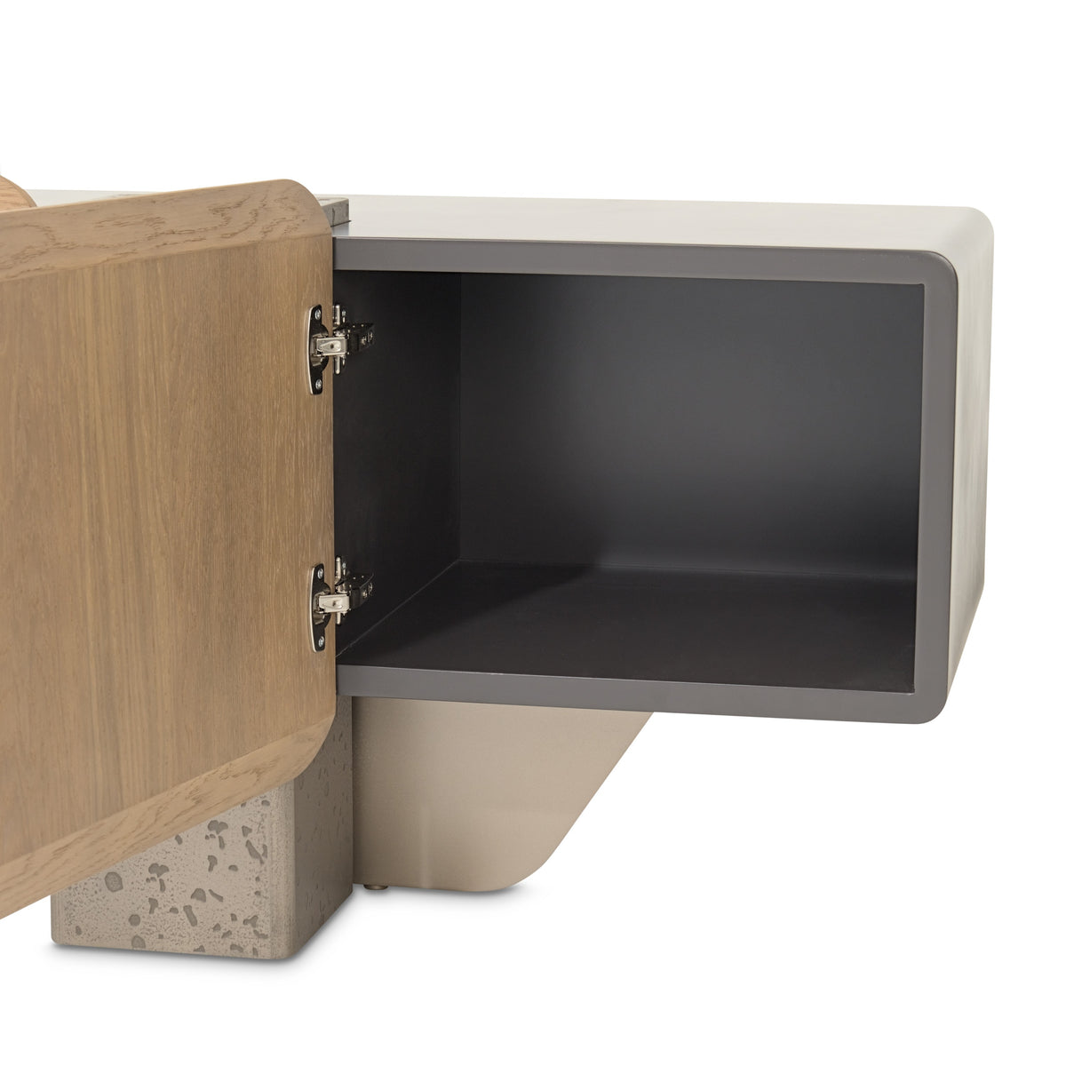 Michael Amini Bristol Point Media Cabinet - Saddle Brown