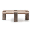 Michael Amini Bristol Point Tall Cocktail Table - Saddle Brown