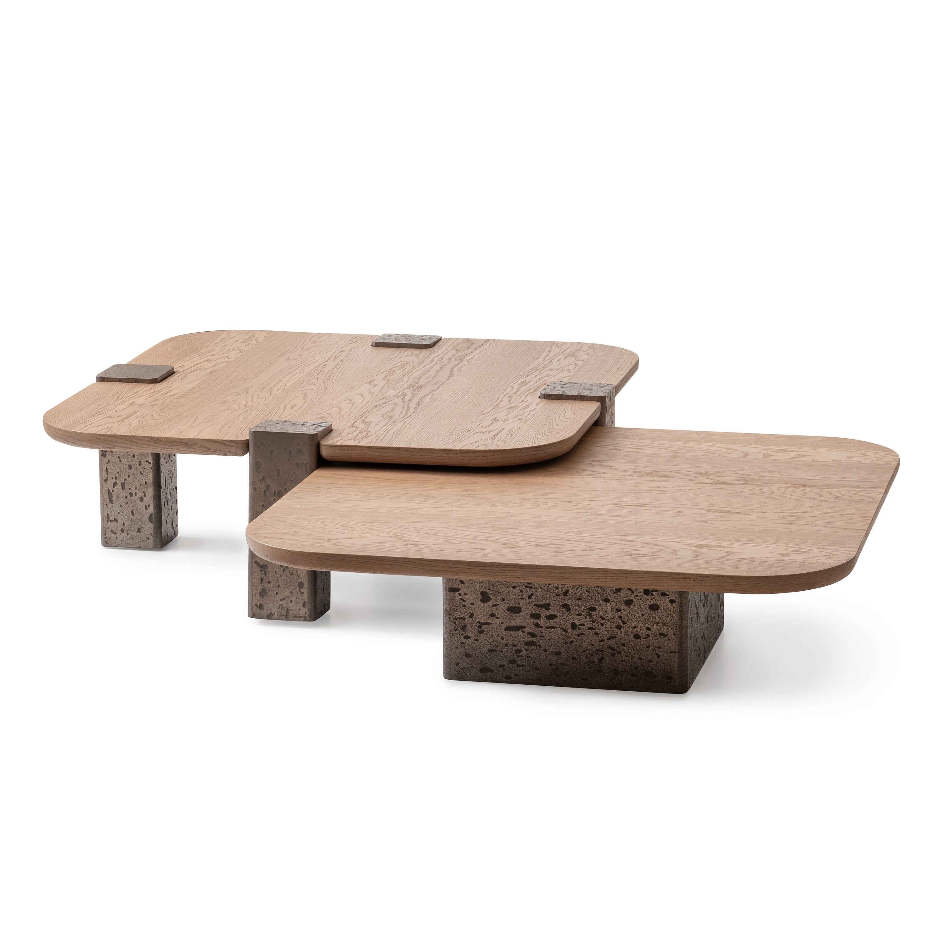 Michael Amini Bristol Point Tall Cocktail Table - Saddle Brown