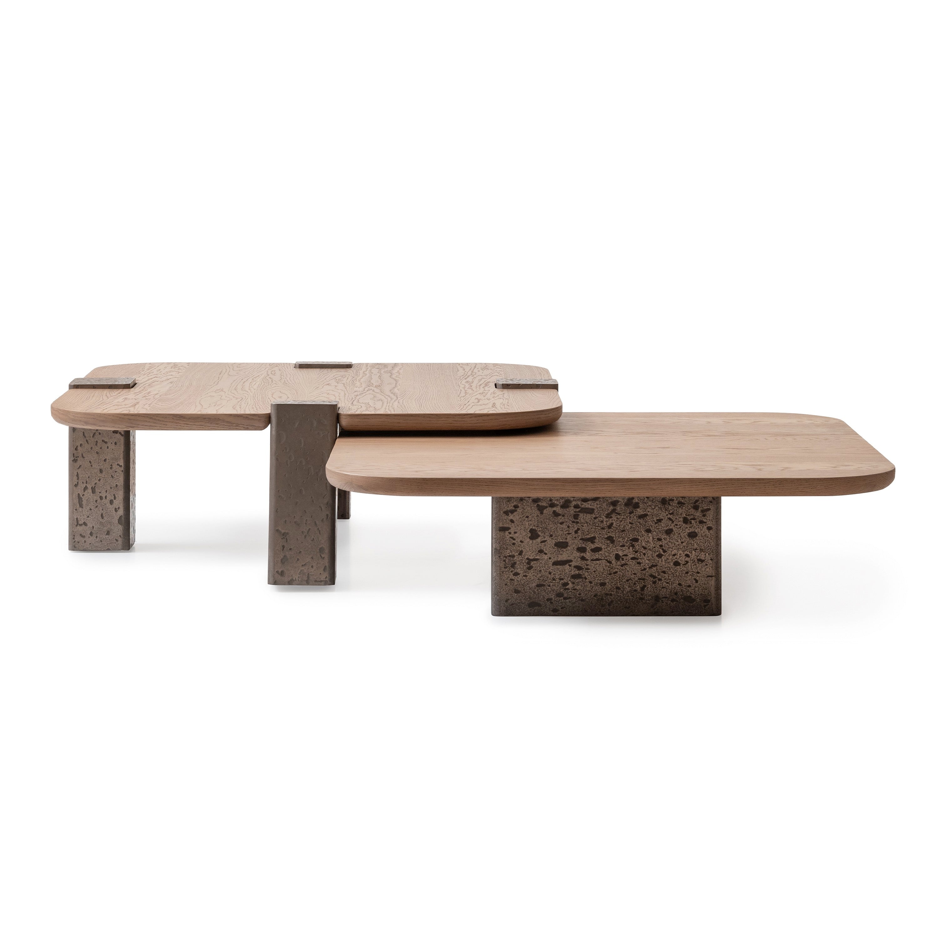 Michael Amini Bristol Point Tall Cocktail Table - Saddle Brown