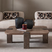 Michael Amini Bristol Point Tall Cocktail Table - Saddle Brown