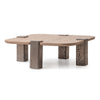Michael Amini Bristol Point Tall Cocktail Table - Saddle Brown