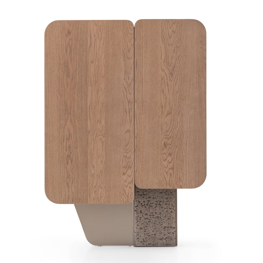 Michael Amini Bristol Point Bar - Saddle Brown