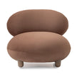 Michael Amini Bristol Point Accent Chair - Fawn/Saddle Brown