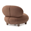 Michael Amini Bristol Point Accent Chair - Fawn/Saddle Brown