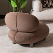 Michael Amini Bristol Point Accent Chair - Fawn/Saddle Brown