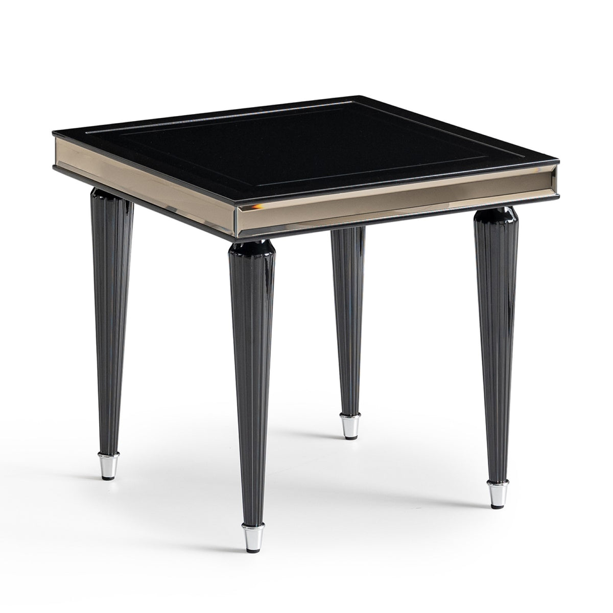 Michael Amini La Francaise Side Table - Black Ice