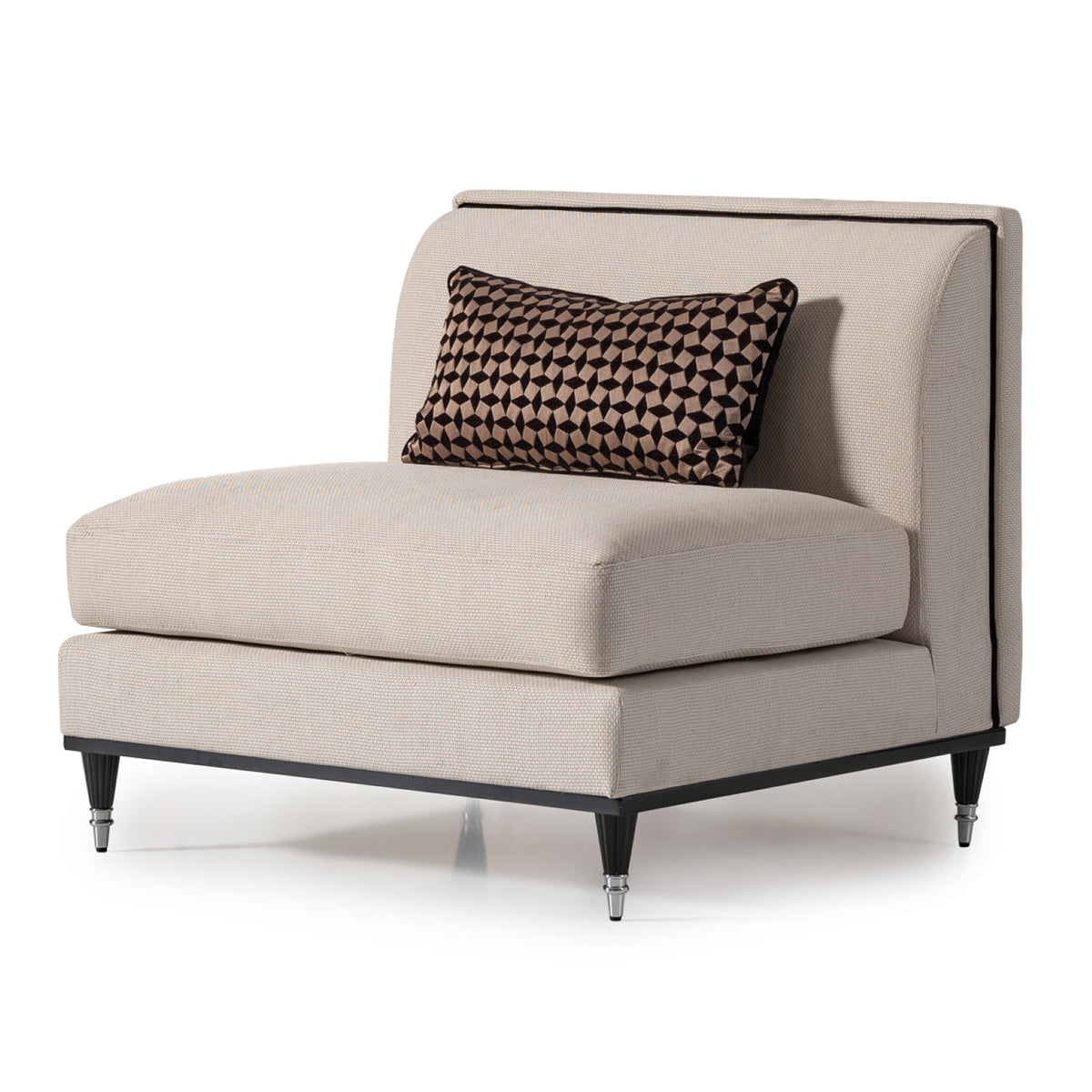 Michael Amini La Francaise Armless Accent Chair