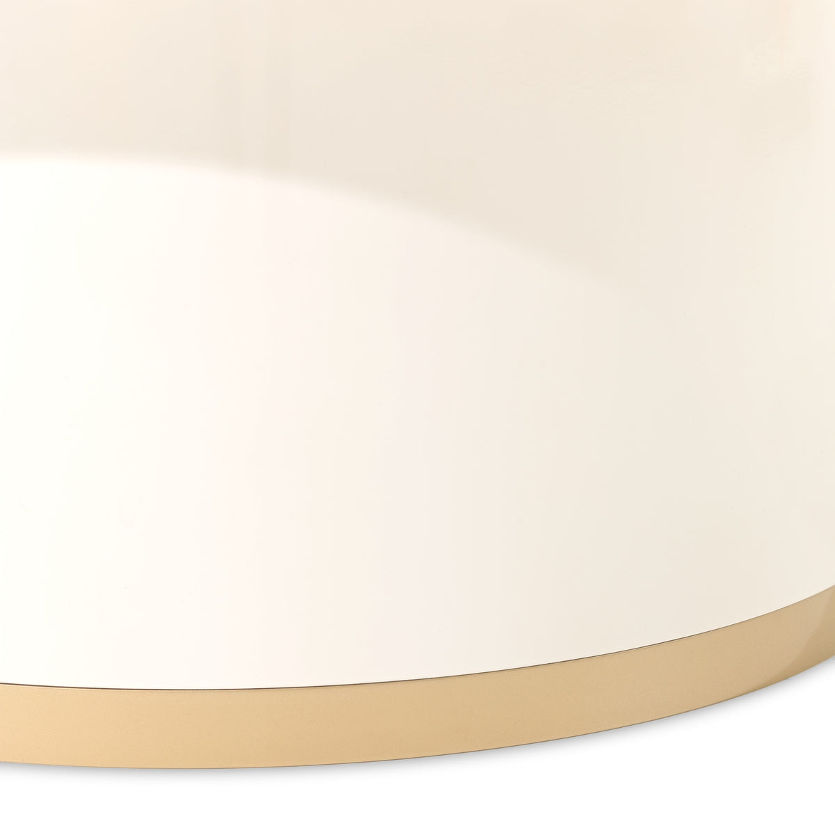 Michael Amini Gineverra Rectangular Cocktail Table - Ivory/Gold