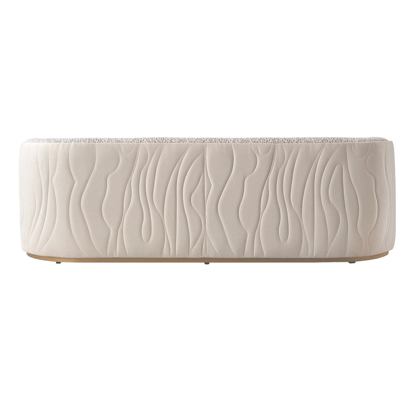 Michael Amini Gineverra Sofa - Biscotti/Ivory Gold