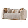 Michael Amini Gineverra Loveseat - Biscotti/Ivory Gold