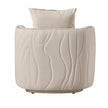 Michael Amini Gineverra Accent Chair - Biscotti/Ivory Gold