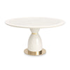 Michael Amini Lisbon Round Dining Table - Silken Cream
