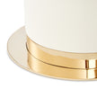 Michael Amini Lisbon Round Dining Table - Silken Cream