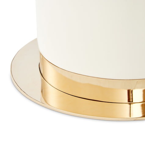 Michael Amini Lisbon Round Dining Table - Silken Cream