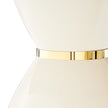Michael Amini Lisbon Round Dining Table - Silken Cream