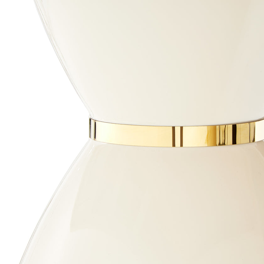 Michael Amini Lisbon Round Dining Table - Silken Cream