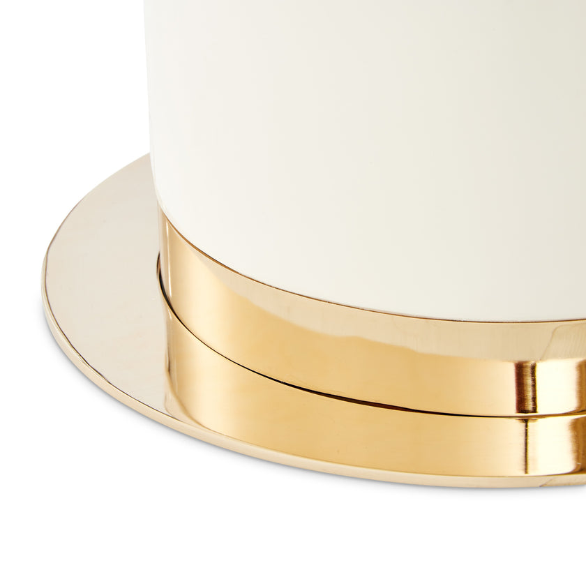 Michael Amini Lisbon Double Pedestal Dining Table - Silken Cream