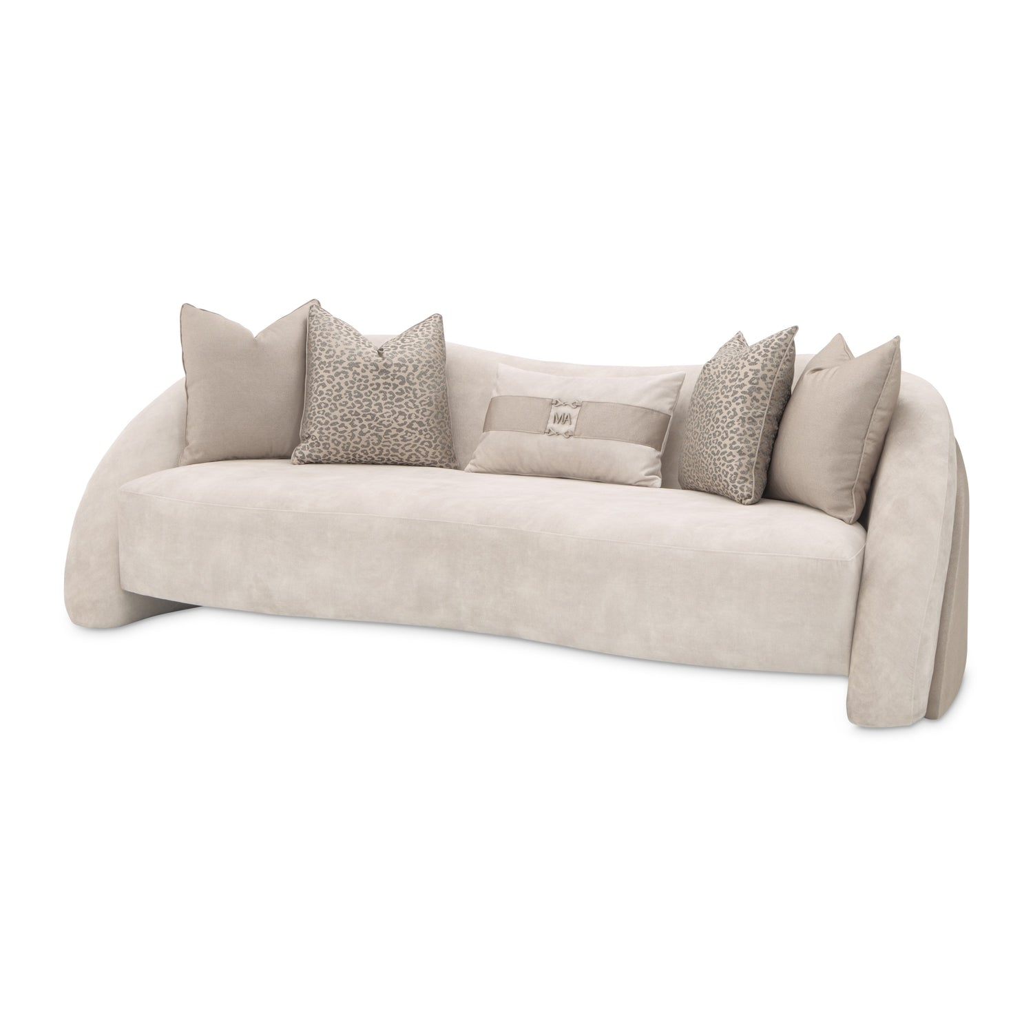 Michael Amini Mod Dream Standard Sofa - Rich Champagne