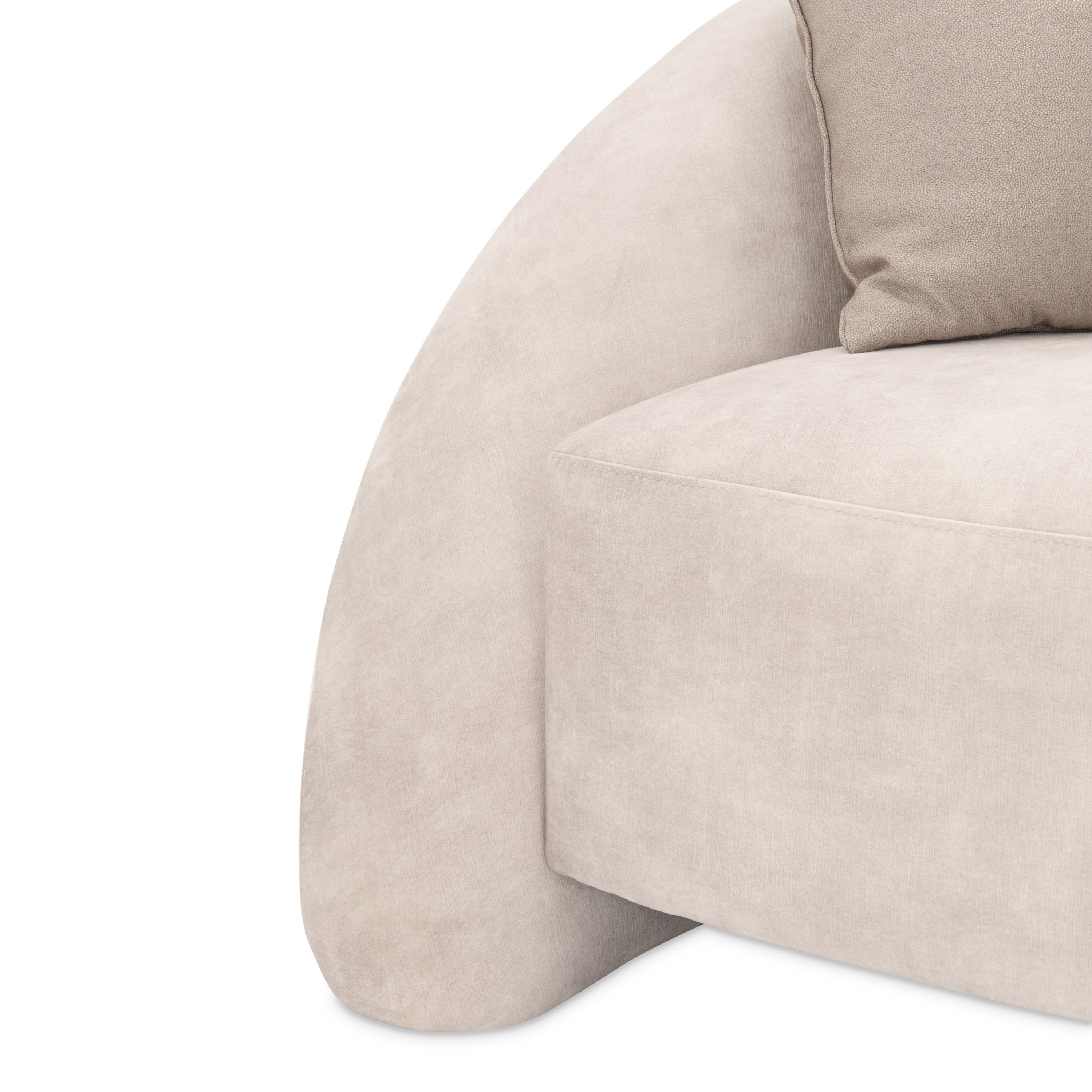 Michael Amini Mod Dream Standard Sofa - Rich Champagne