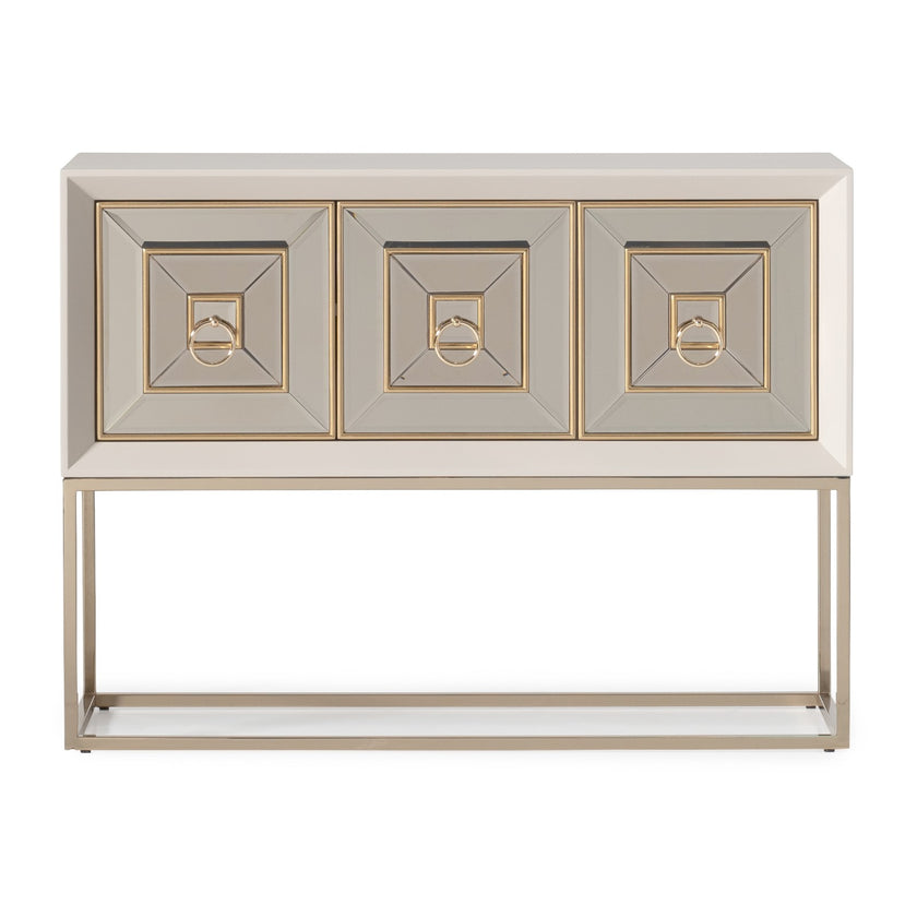 Michael Amini Madison Small Console - Glistening Gold