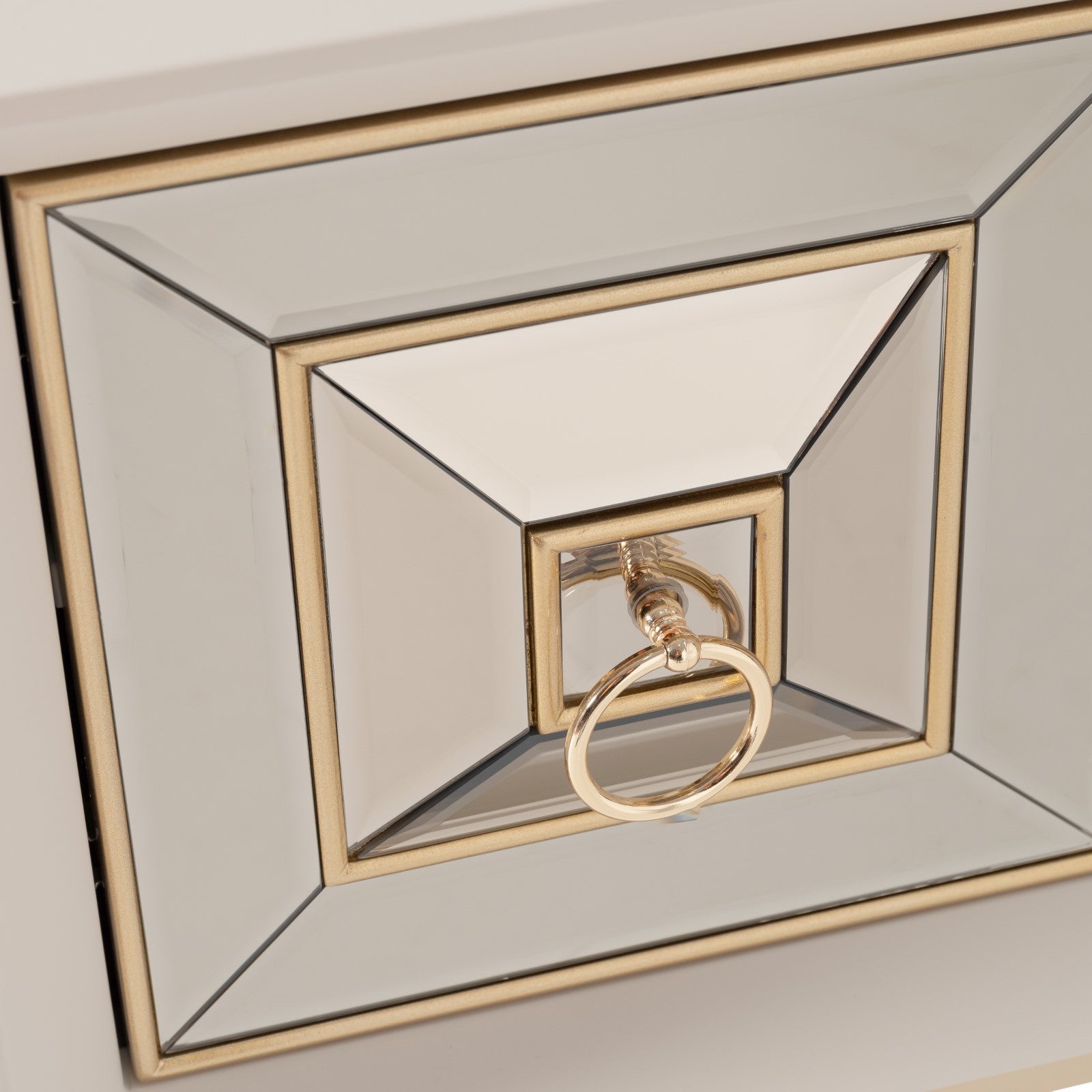 Michael Amini Madison Small Console - Glistening Gold