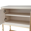 Michael Amini Madison Small Console - Glistening Gold