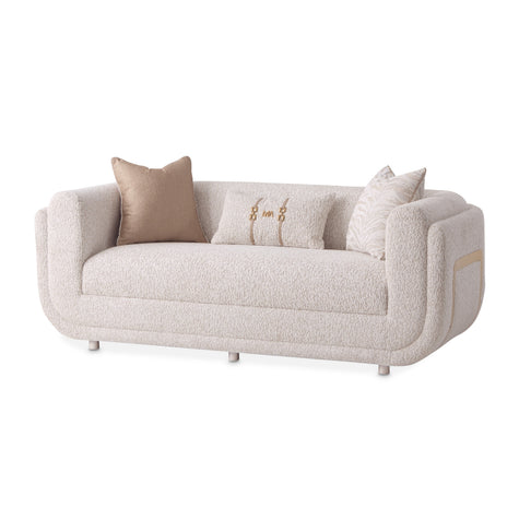 Michael Amini Savannah Breeze Loveseat - Cashmere/Gold