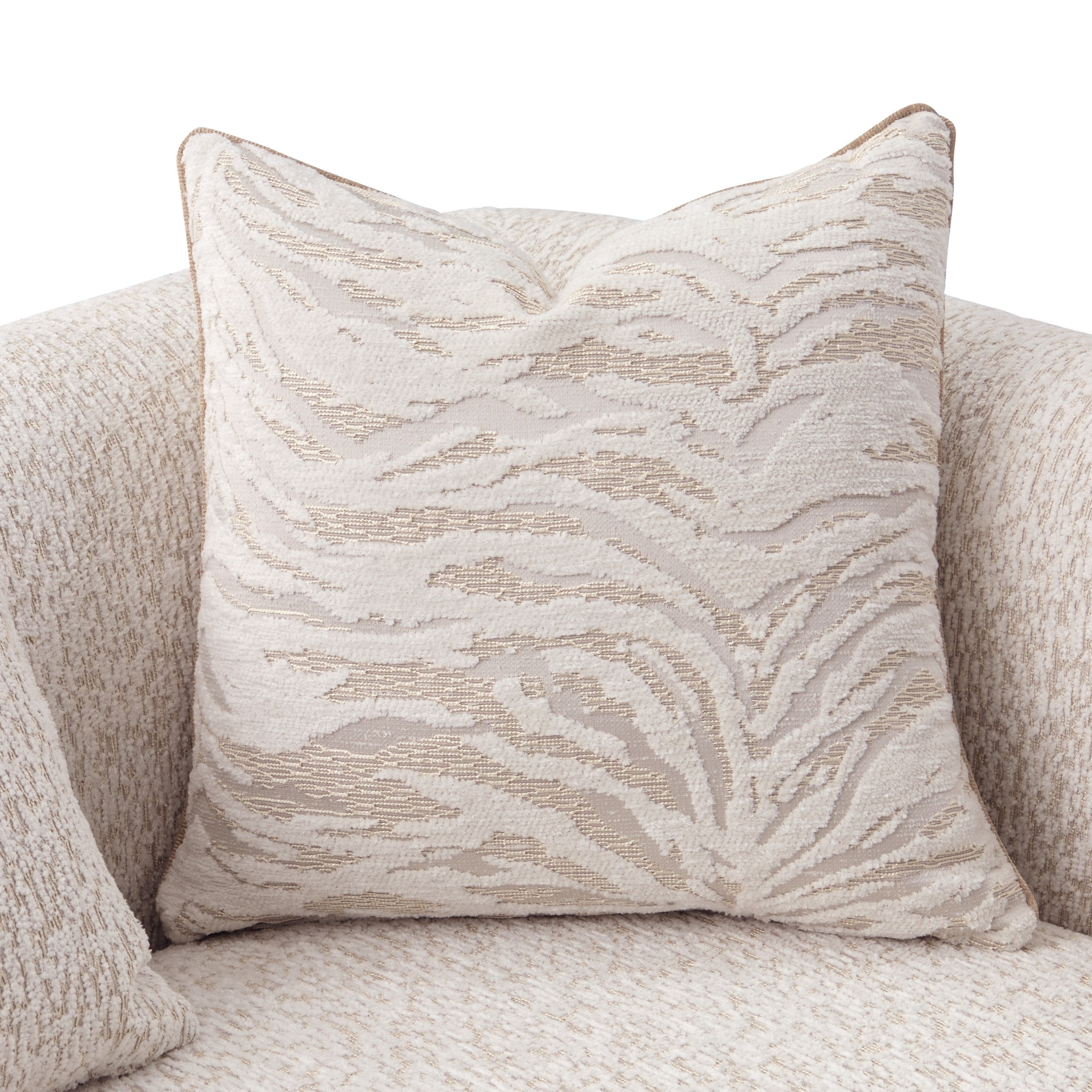 Michael Amini Savannah Breeze Loveseat - Cashmere/Gold