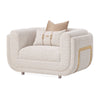 Michael Amini Savannah Breeze Matching Chair - Cashmere/Gold