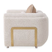 Michael Amini Savannah Breeze Matching Chair - Cashmere/Gold