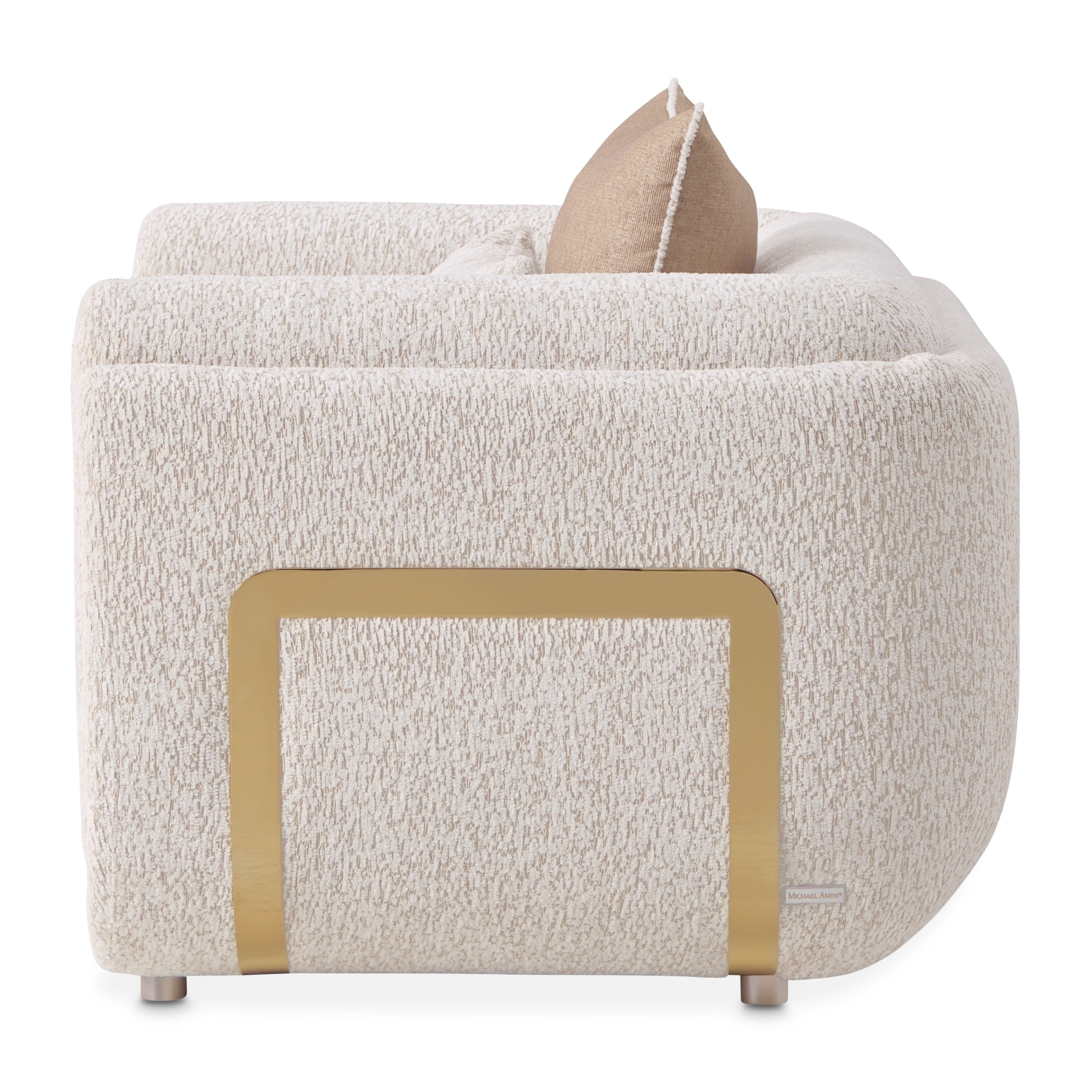 Michael Amini Savannah Breeze Matching Chair - Cashmere/Gold