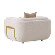 Michael Amini Savannah Breeze Matching Chair - Cashmere/Gold