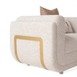 Michael Amini Savannah Breeze Matching Chair - Cashmere/Gold
