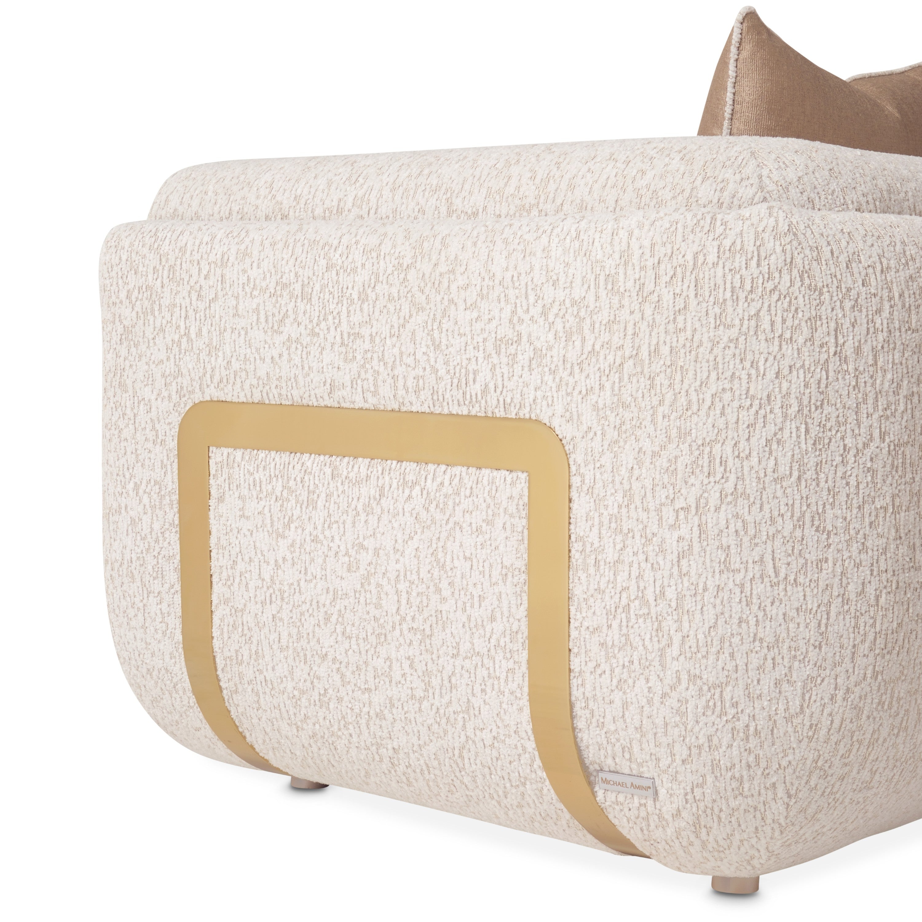 Michael Amini Savannah Breeze Matching Chair - Cashmere/Gold
