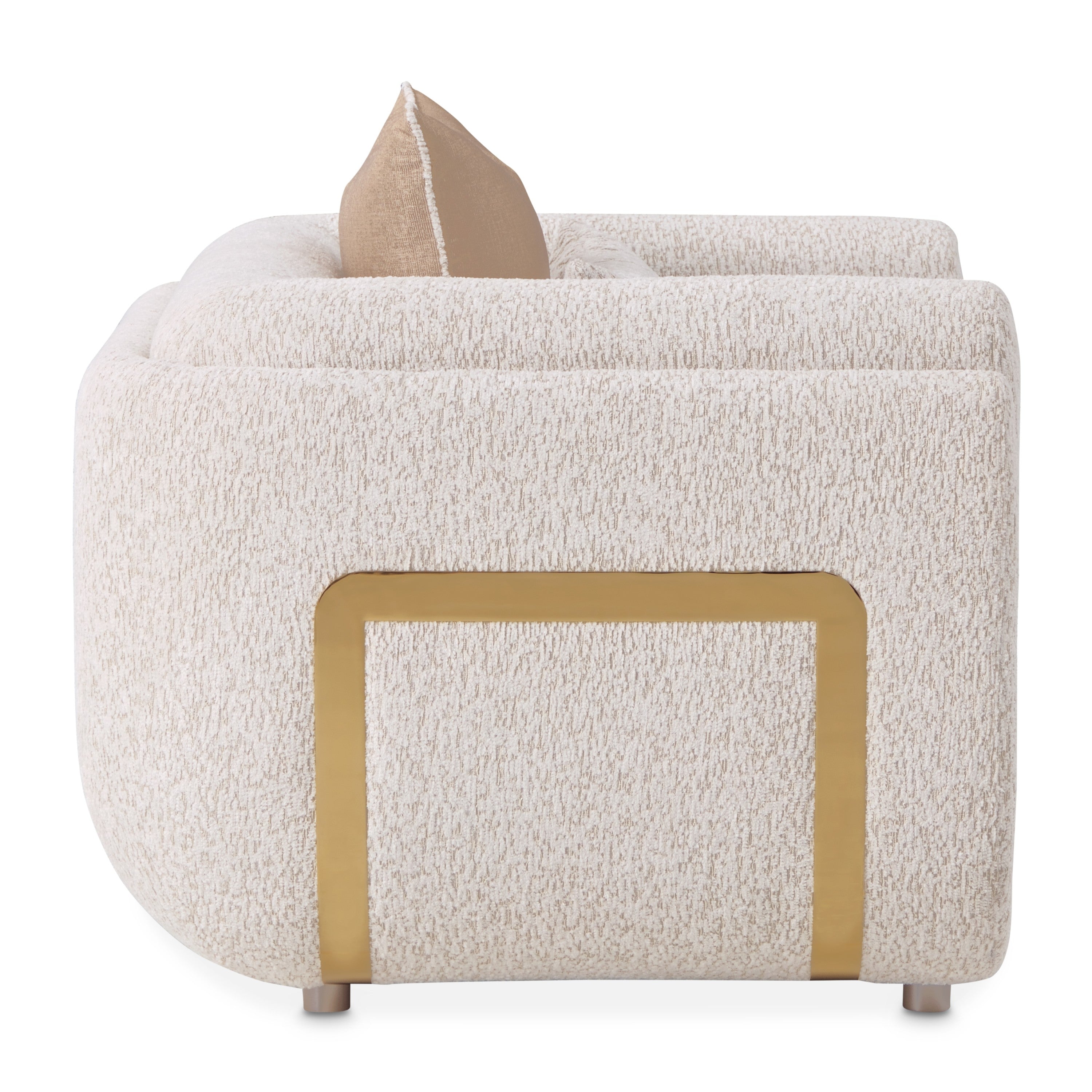 Michael Amini Savannah Breeze Matching Chair - Cashmere/Gold