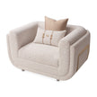 Michael Amini Savannah Breeze Matching Chair - Cashmere/Gold